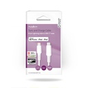 Nedis CCGW39650WT20 USB 2.0-Kabel Lightning - USB-C 480 Mbps Vernikkeld 2m Wit 
