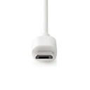 Nedis CCHAM240AWT Autolader 12W 2.4 A Micro-USB 1m Enkel Voltage Wit