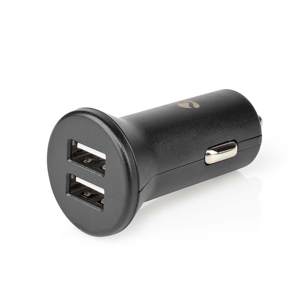 Nedis CCHAU480ABK Autolader 24W 2x 2.4A 2x USB-A Enkel Voltage Zwart