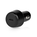 Nedis CCPD30W050BK Autolader 30W 2/3A USB-C Automatische Voltage Zwart