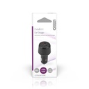 Nedis CCPD65W100BK Autolader 65 W 2/3/3A USB-A / USB-C Automatische Voltage Zwart