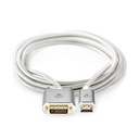 Nedis CCTB34800AL20 HDMI Kabel HDMI - DVI-D 24+1-Pins  2560x1600@60Hz Verguld 2m Zilver