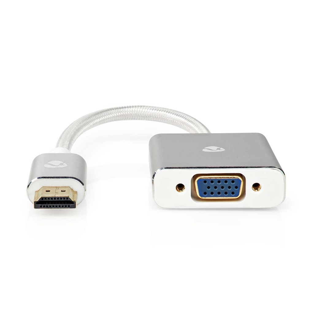 Nedis CCTB34900AL02 VGA-Adapter HDMI - VGA vrouwelijk Verguld Zilver 