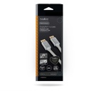 Nedis CCTB37014AL20 DisplayPort-Kabel | DisplayPort Male | DisplayPort Male | 8K@60Hz | Verguld | 2.00 m | Rond | Gevlochten | Zilver | Cover Window Box