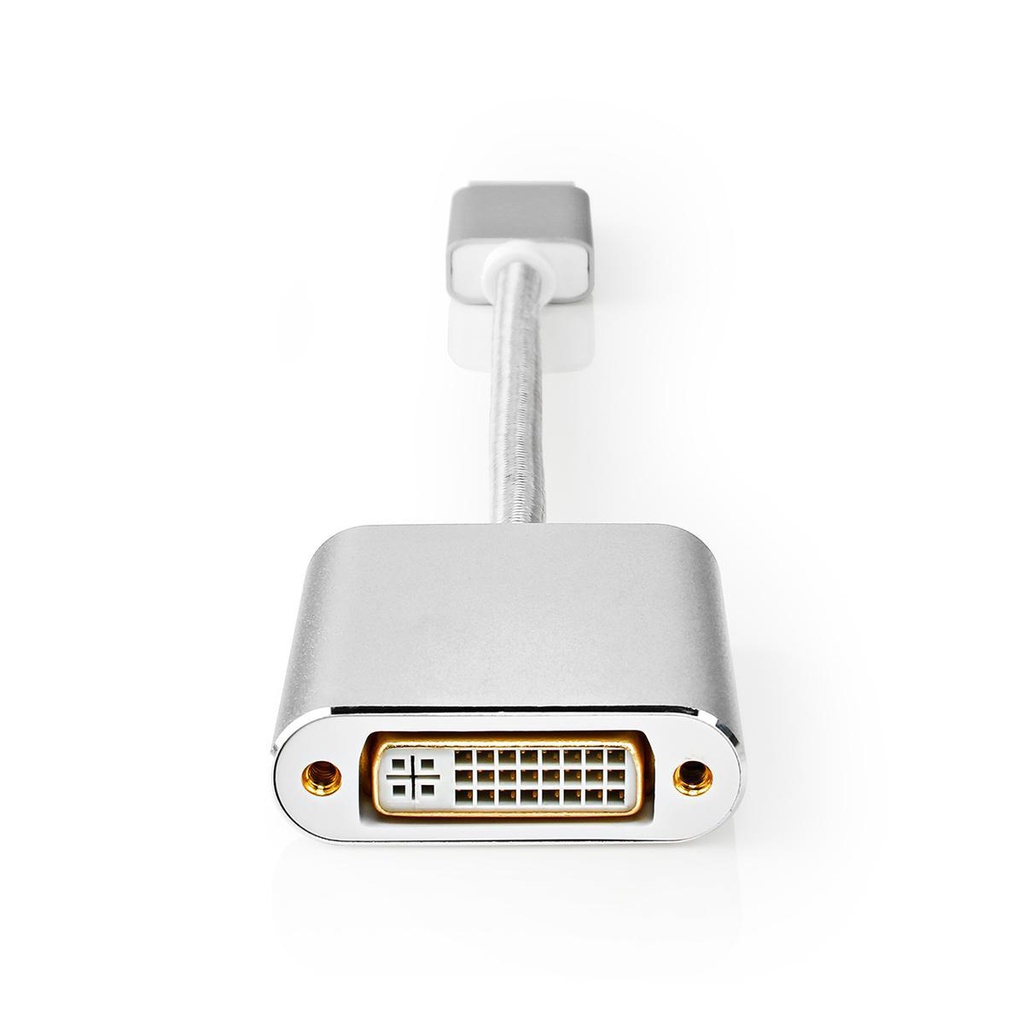 Nedis CCTB37250AL02 Video-Kabel DisplayPort - DVI-D 24+1-Pins Vrouwelijk 1080p@60Hz 20cm Zilver