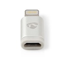 Nedis CCTB39901AL Lightning-Adapter Lightning - USB Micro-B vrouwelijk Verguld Zilver
