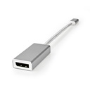 Nedis CCTB64450AL02 USB 3.2 Gen 1 Adapter USB-C - DisplayPort Vrouwelijk 20cm Verguld Zilver