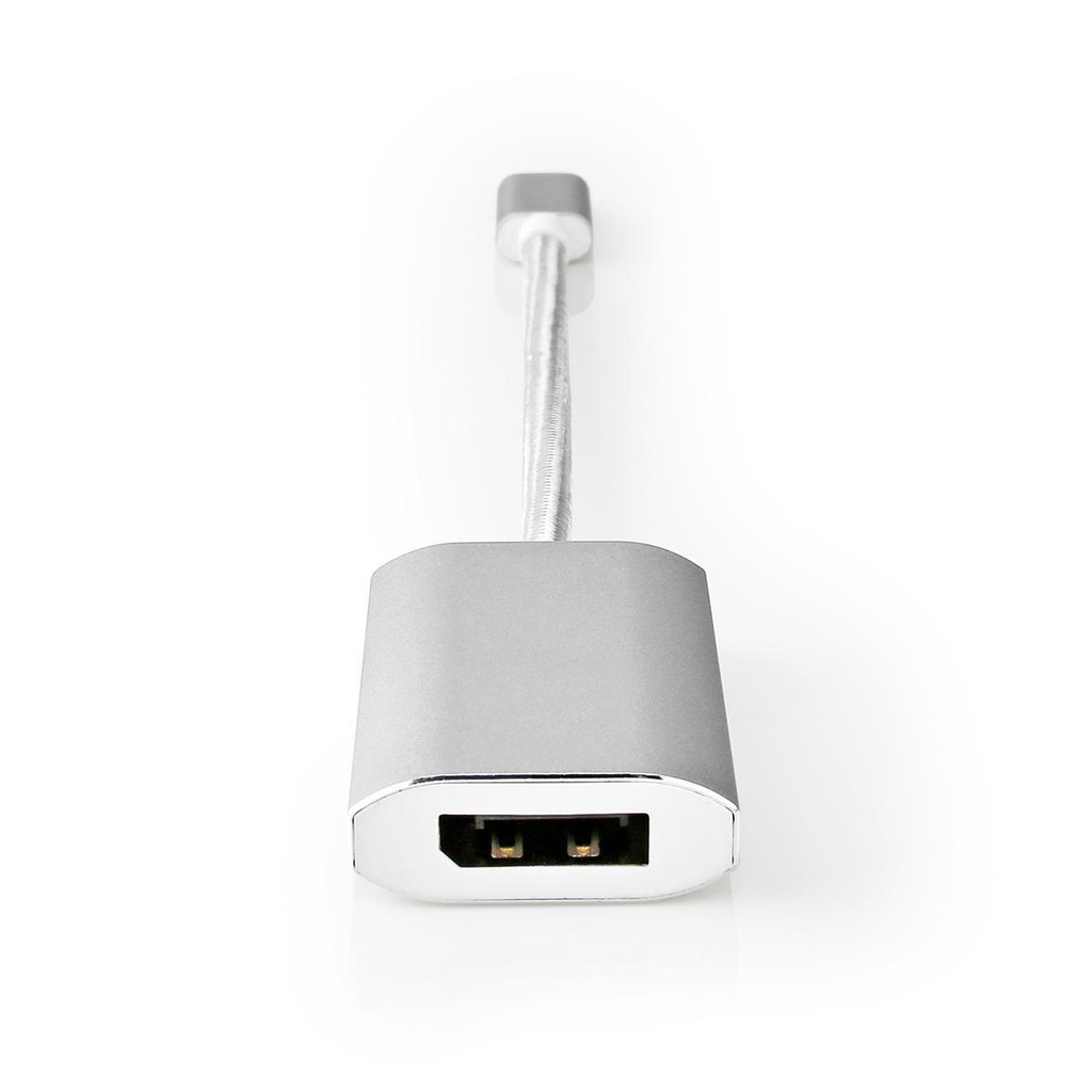Nedis CCTB64480AL02 USB 3.2 Gen 1 Adapter  USB-C - DisplayPort / USB-C 4K@60Hz 60W 20cm Zilver