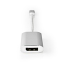 Nedis CCTB64480AL02 USB 3.2 Gen 1 Adapter  USB-C - DisplayPort / USB-C 4K@60Hz 60W 20cm Zilver