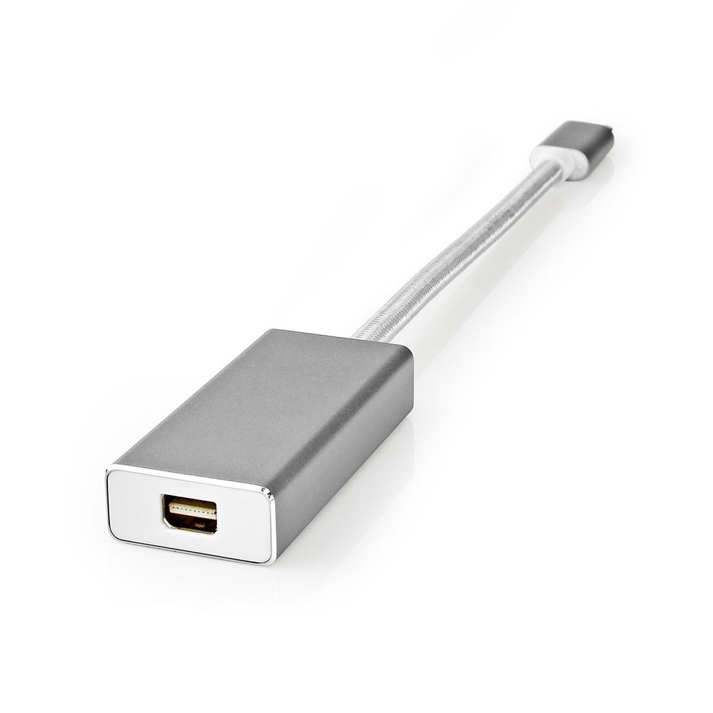 Nedis CCTB64550AL02 USB 3.2 Gen 1 Adapter USB-C - Mini DisplayPort Vrouwelijk 20cm Verguld Zilver