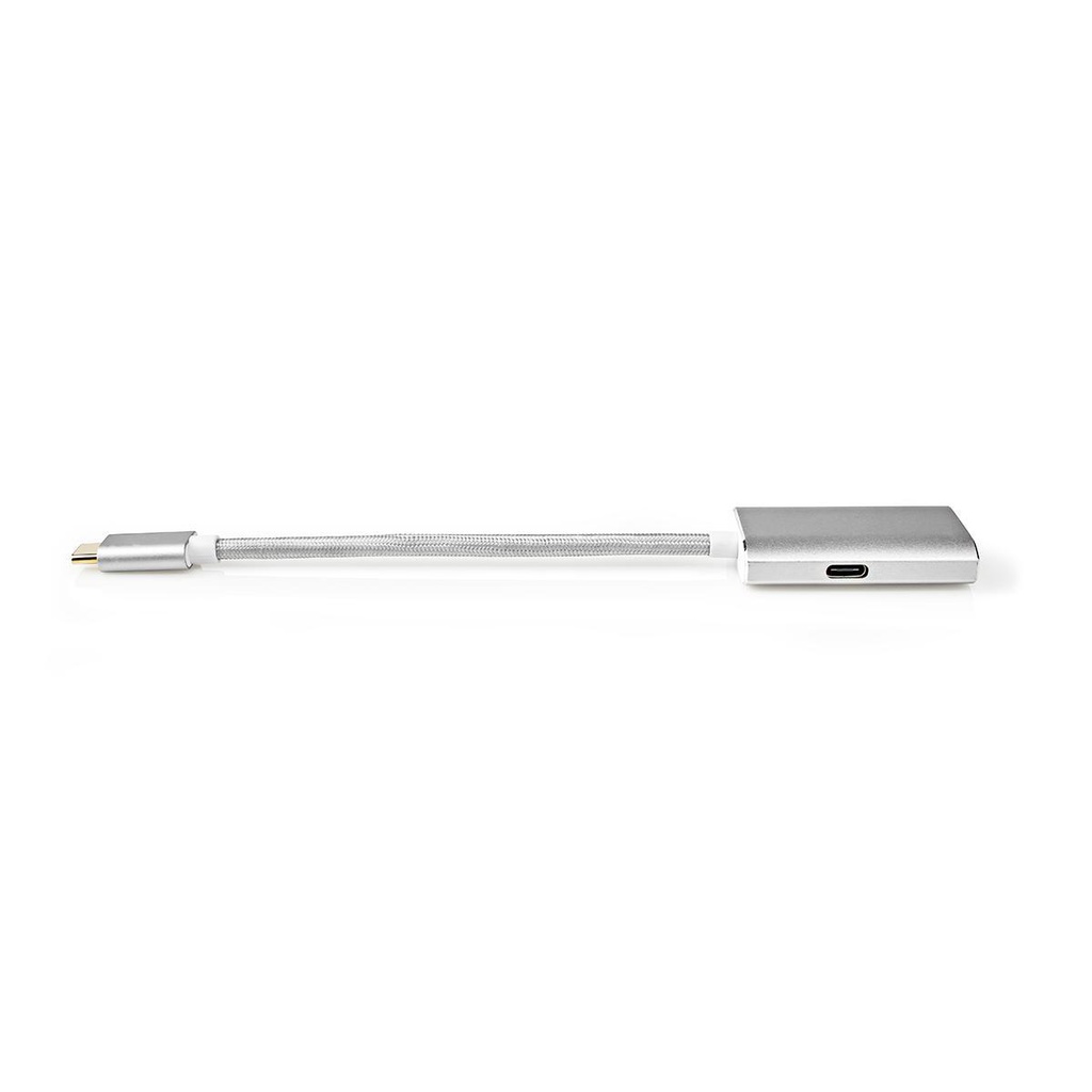 Nedis CCTB64580AL02 USB 3.2 Gen 1 Adapter USB-C - Mini DisplayPort/USB-C 60W 20cm Zilver