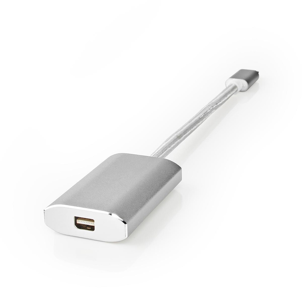 Nedis CCTB64580AL02 USB 3.2 Gen 1 Adapter USB-C - Mini DisplayPort/USB-C 60W 20cm Zilver