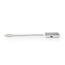 Nedis CCTB64680AL02 USB 3.2 Gen 1-Adapter USB-C - HDMI / USB-C 4K@60Hz 60W 20cm Verguld Zilver