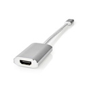Nedis CCTB64680AL02 USB 3.2 Gen 1-Adapter USB-C - HDMI / USB-C 4K@60Hz 60W 20cm Verguld Zilver