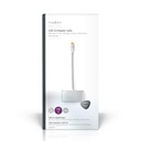 Nedis CCTB64760AL02 USB 3.2 Gen 1-Adapter USB-C - USB-A / USB-C / VGA 5Gbps 20cm Verguld Zilver