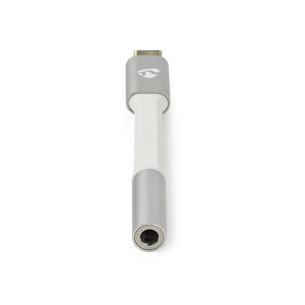 Nedis CCTB65950AL008 USB-C Adapter USB-C - 3,5 mm Jack 8cm Verguld Zilver