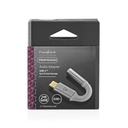 Nedis CCTB65950AL008 USB-C Adapter USB-C - 3,5 mm Jack 8cm Verguld Zilver