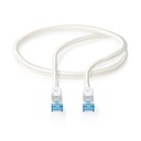 Nedis CCTB85321AL05 CAT6a netwerkkabel S/FTP RJ45 50cm Gevlochten Zilver 