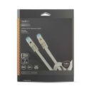 Nedis CCTB85321AL30 CAT6a netwerkkabel S/FTP RJ45  3m Gevlochten Zilver 