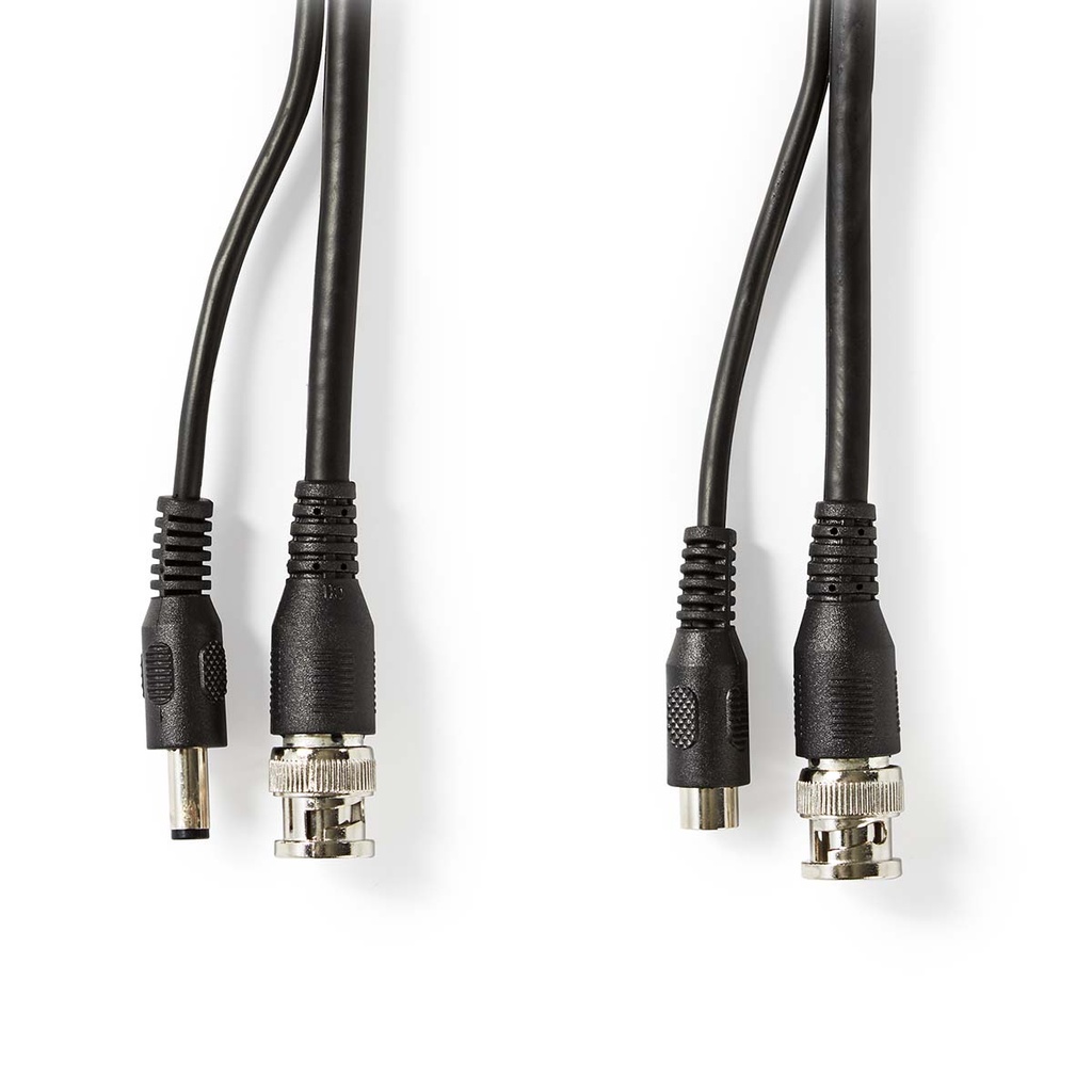 Nedis CCTVCA10BK100 CCTV-Security Kabel BNC / DC 10m Zwart