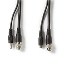 Nedis CCTVCA10BK200 CCTV-Security Kabel BNC / DC 20m Zwart 