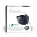 Nedis CCTVCA10BK200 CCTV-Security Kabel BNC / DC 20m Zwart 