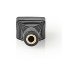 Nedis CCTVCF50BK5 CCTV-Security Connector 3-Voudig 3,5 mm Jack Zwart