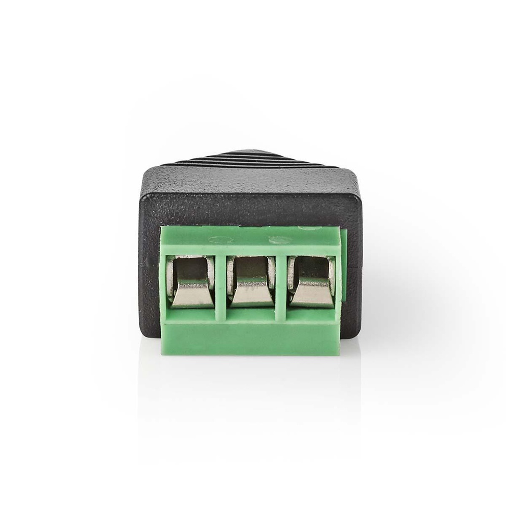 Nedis CCTVCM50BK5 CCTV-Security Connector 3-Voudig  3,5 mm Jack Zwart