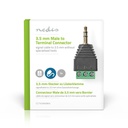 Nedis CCTVCM50BK5 CCTV-Security Connector 3-Voudig  3,5 mm Jack Zwart