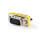Nedis CCVC59811ME VGA-Adapter 2x VGA Mannelijk Vernikkeld Metaal 25 stuks