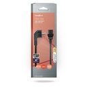 Nedis CEBW10000BK20 Stroomkabel Type F (CEE 7/7) - IEC-320-C13 Haaks Recht Vernikkeld 2m Zwart 