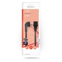 Nedis CEGB10300BK20 Stroomkabel Type F -IEC-320-C19 Haaks Vernikkeld 2m Zwart