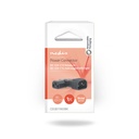 Nedis CEGB11903BK Verlengstekker IEC-320-C13 -IEC-320-C14 Haaks Links Vernikkeld Zwart