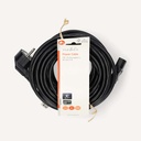 Nedis CEGL10000BK100 Stroomkabel Type F - IEC-320-C13 Haaks Vernikkeld 10m Zwart 