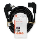 Nedis CEGL10020BK30 Stroomkabel Type F - IEC-320-C13 Haaks Vernikkeld 3m Zwart