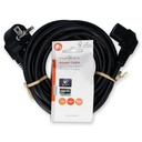 Nedis CEGL10020BK50 Stroomkabel Type F IEC-320-C13 Haaks Vernikkeld 5m Zwart