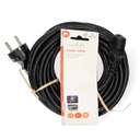 Nedis CEGL10030BK100 Stroomkabel Type F - IEC-320-C13 Vernikkeld 10m Zwart 