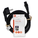 Nedis CEGL10100BK20 Stroomkabel Type F - IEC-320-C5 Haaks Vernikkeld 2m Zwart