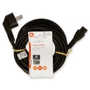 Nedis CEGL10100BK50 Stroomkabel Type F - IEC-320-C5 Haaks Vernikkeld 5m Zwart 