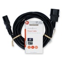 Nedis CEGL10500BK30 Stroomkabel IEC-320-C14 - IEC-320-C13 Vernikkeld 3m Zwart