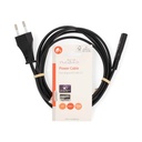 Nedis CEGL11040BK20 Stroomkabel Euro IEC-320-C7 Vernikkeld 2m Zwart 