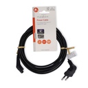 Nedis CEGL11055BK30 Stroomkabel Euro - IEC-320-C7 Haaks Vernikkeld 3m Zwart