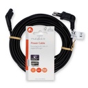 Nedis CEGL11055BK50 Stroomkabel Euro IEC-320-C7 Haaks Vernikkeld 5m Zwart