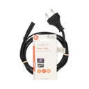 Nedis CEGL11060BK20 Stroomkabel Euro - IEC-320-C1 Vernikkeld 2m Zwart