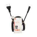 Nedis CEGL11062BK20 Stroomkabel Euro - IEC-320-C1 Vernikkeld 2m Gekruld Zwart