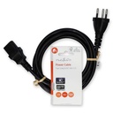 Nedis CEGL11200BK20 Stroomkabel Type 12 - IEC-320-C13 Vernikkeld 2m Zwart 