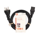 Nedis CEGL11400BK20 Stroomkabel Denemarken - IEC-320-C13 Vernikkeld 2m Zwart