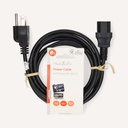 Nedis CEGL11500BK20 Stroomkabel USA - IEC-320-C13 Vernikkeld 2m Zwart