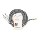 Nedis CEGL11930WT Stroomkabel Type F Open Vernikkeld 3m Wit