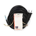 Nedis CEGL11940BK150 Stroomkabel CEE 7/17 Open 15m Vernikkeld Zwart